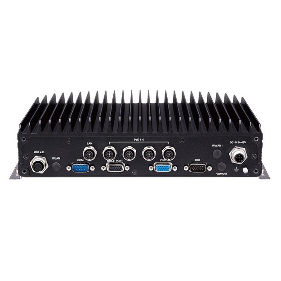 Nexcom nROK 6222 Intel Atom E3950 Fanless 4-CH PoE Rolling Stock Computer