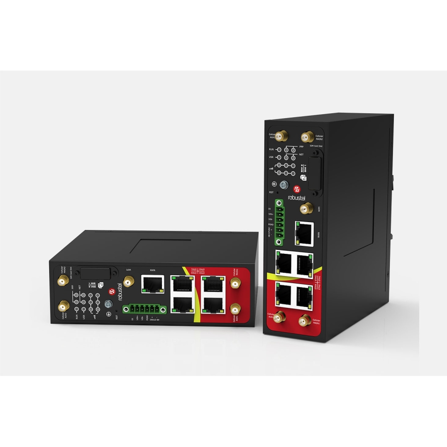 Robustel R2000 Routeur cellulaire 4G à double module avec 4 x PoE et Wi-Fi