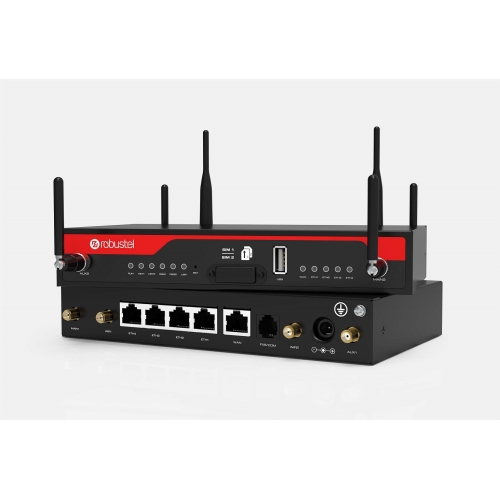 Robustel R2000 Ent Industrial Dual Module Cellular VPN Router mit Sprache.