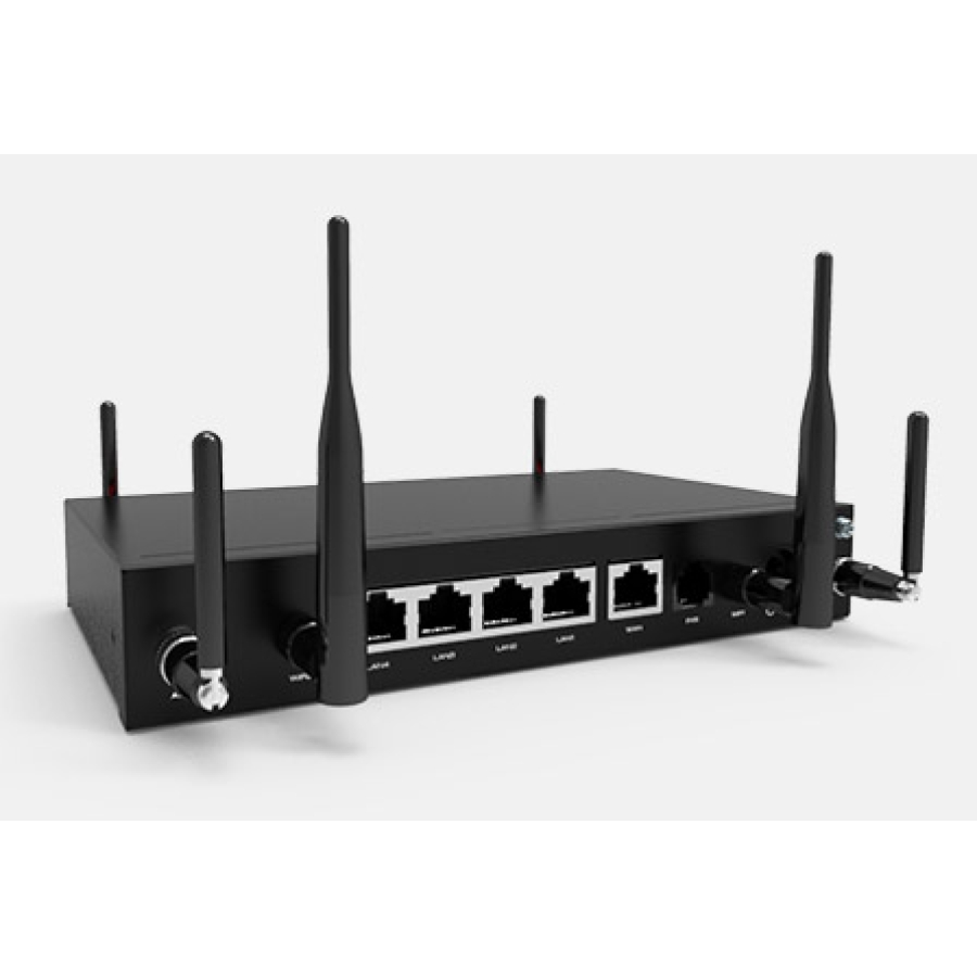 Robustel R2000 Ent Industrial Dual Module Cellular VPN Router with Voice.