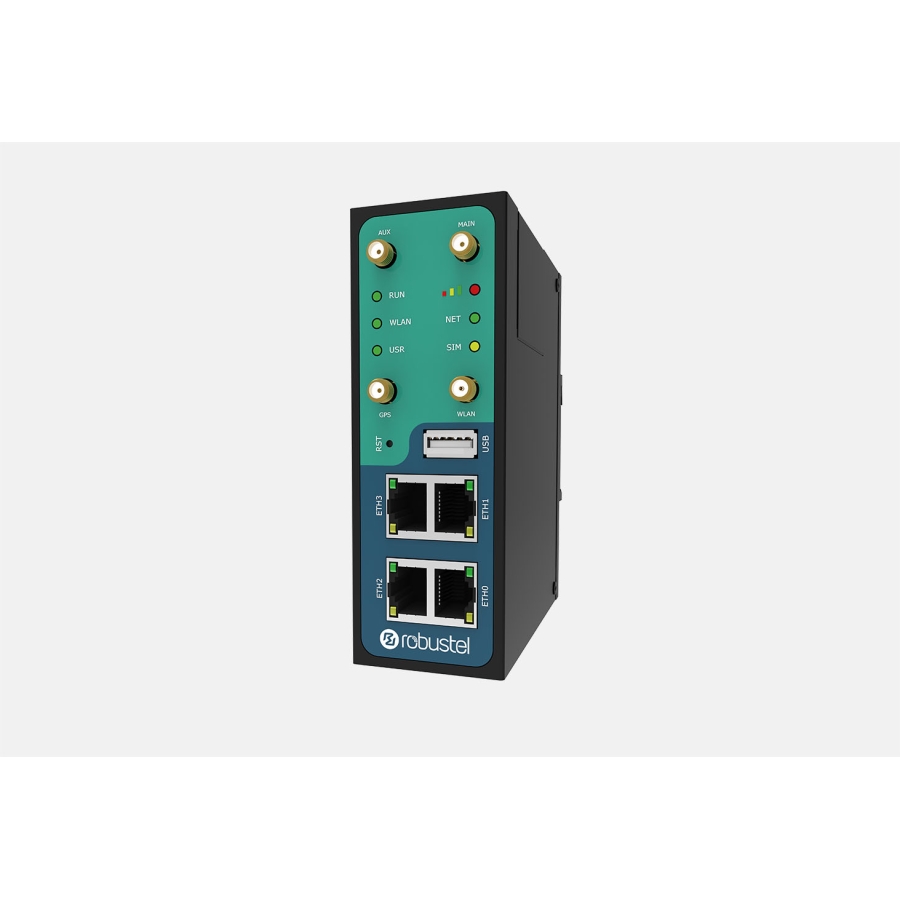 Robustel R3000 Quad Industrial Cellular VPN Router with 4 Ethernet Ports