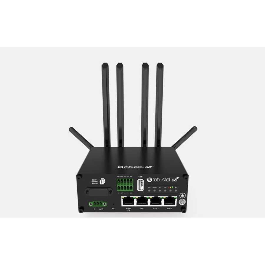 Robustel R5020 Industrial IoT Router unterstützt 5G, 4G und 3G Bänder