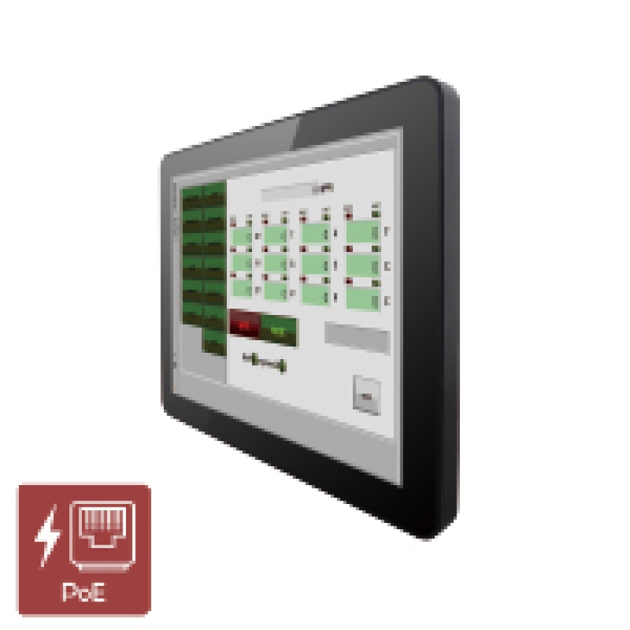 Winmate R10L100-PCT2-PoE Moniteur tactile industriel IP65 de 10,4 pouces avec PoE