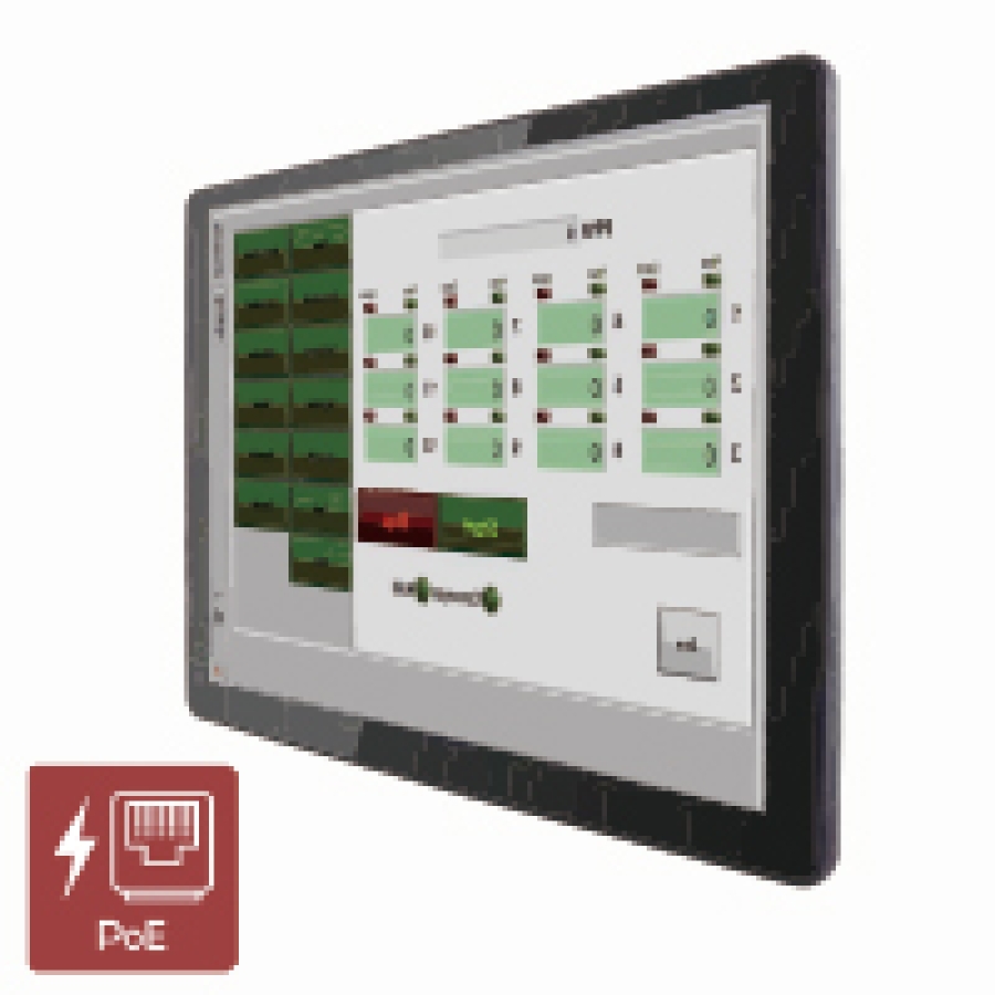 Winmate R15L100-PTC3-PoE 15" IP65 Industrie-PoE-Monitor mit P-CAP Touch