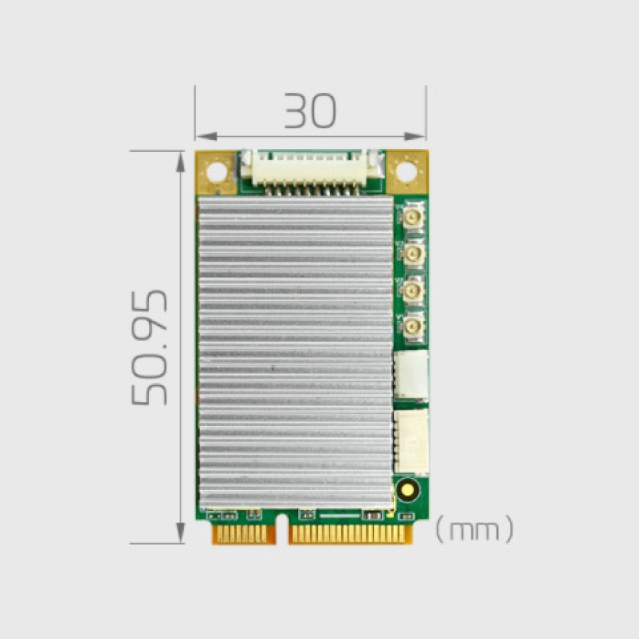 YUAN SC400N4 MC TVI 4-Channel TVI/CVI/AHD/CVBS Mini PCIe Video Capture Card