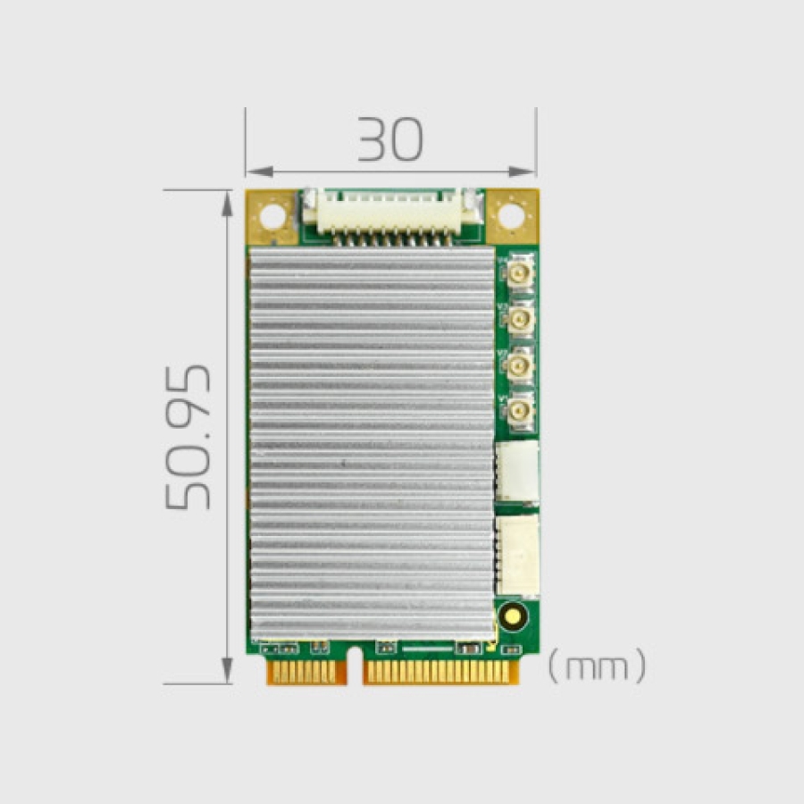 YUAN SC400N4 MC TVI Carte de capture vidéo Mini PCIe à 4 canaux TVI/CVI/AHD/CVBS