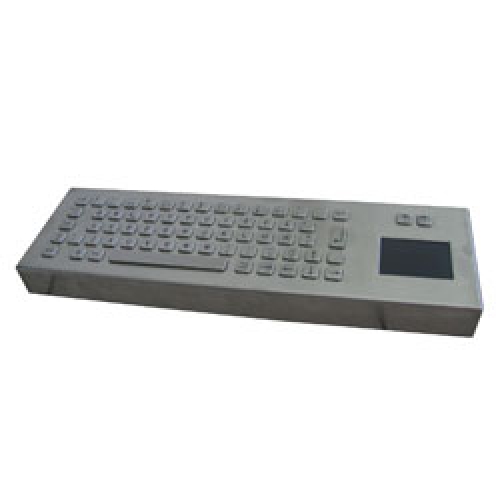 KCDTP66 Stainless Steel Fully Sealed Desktop Keyboard & Touchpad