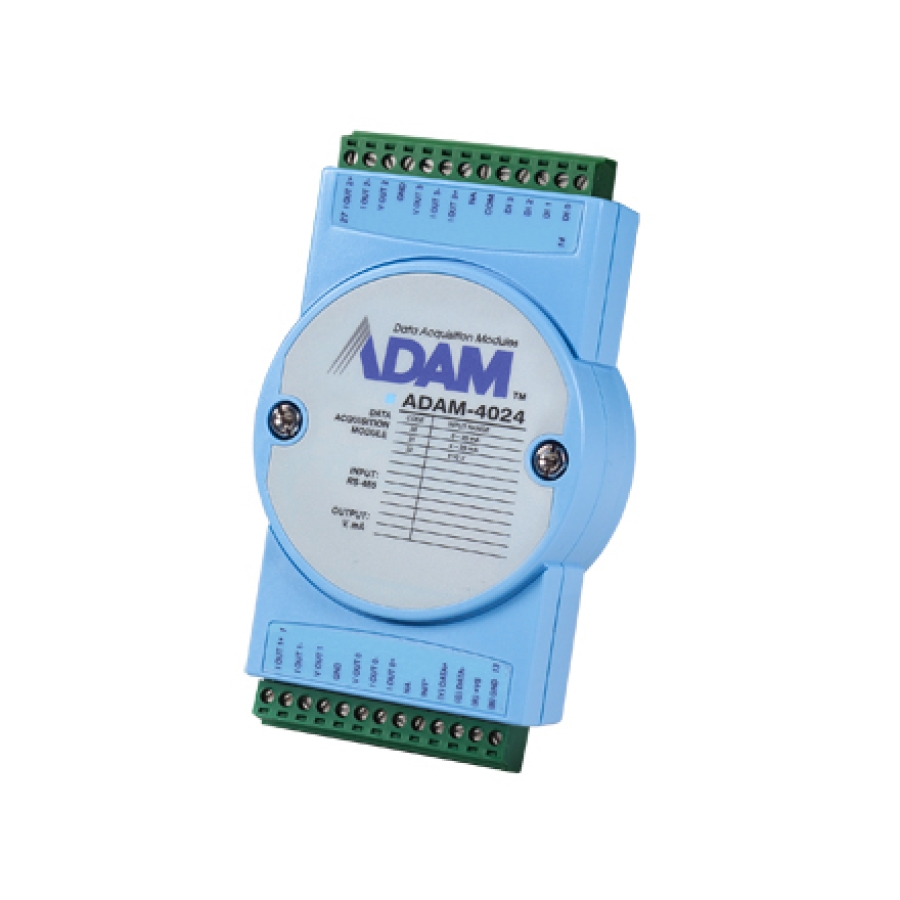 module de sortie analogique à 4 canaux avec Modbus