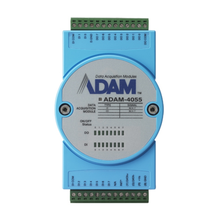 16-ch Isolated Digital I/O Module with Modbus