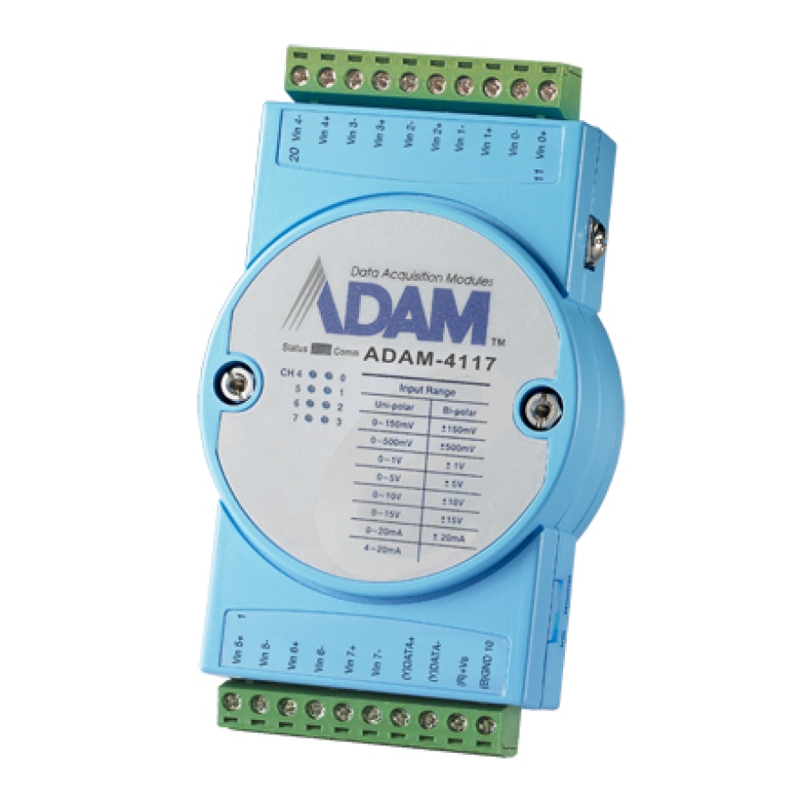 Robust 8-ch Analog Input Module with Modbus