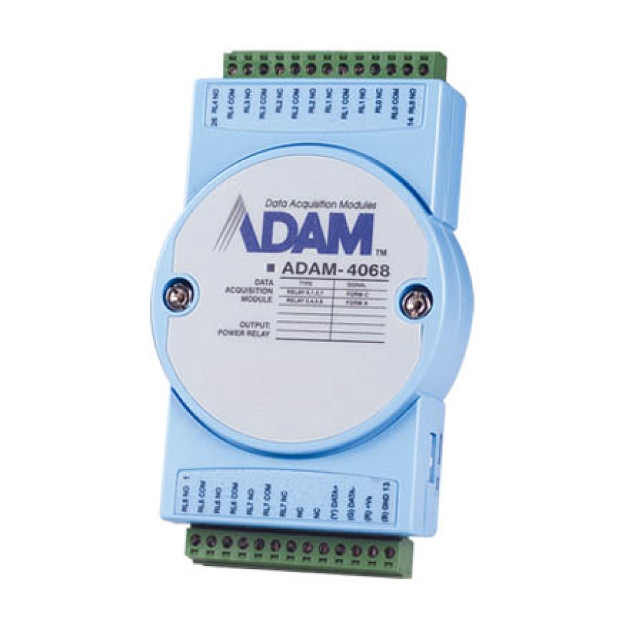 Advantech ADAM-4068 Module de sortie relais 8 voies avec Modbus