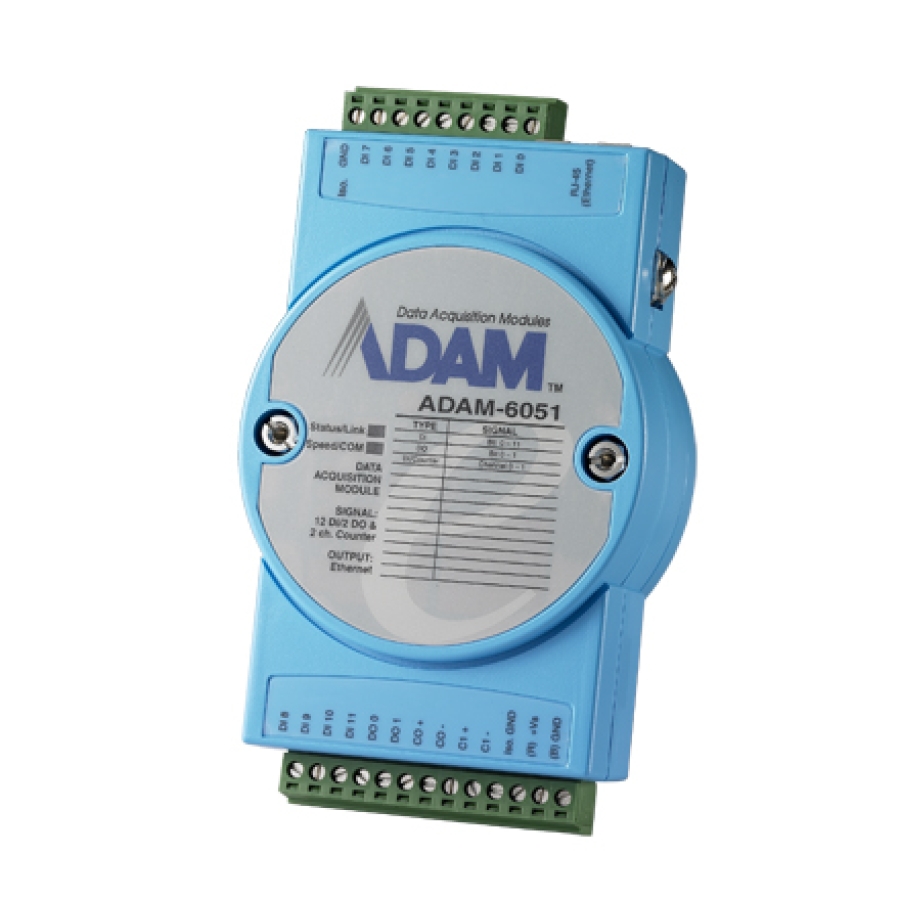 Advantech ADAM-6051 14-Kanal isoliertes digitales E/A-Modul mit 2-Kanal-Zähler