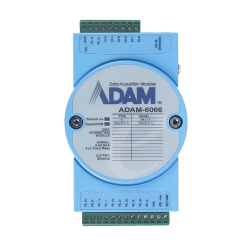 Advantech ADAM-6066 6-ch Digital Input and 6-ch Power Relay Modbus TCP Module