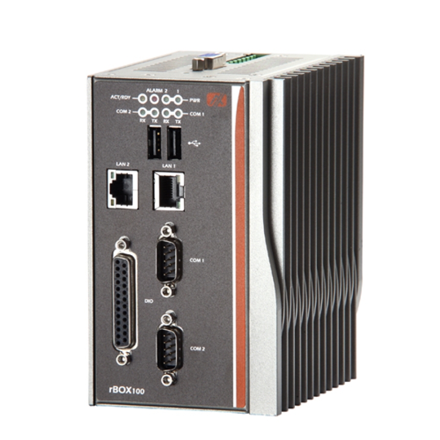 Axiomtek rBOX100-FL DIN Mount Computer with 8 Digital I/O