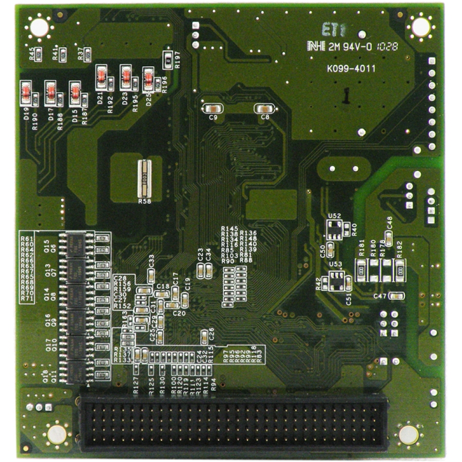 AR-B104D PCI-104 Multi IO Module - Dessous