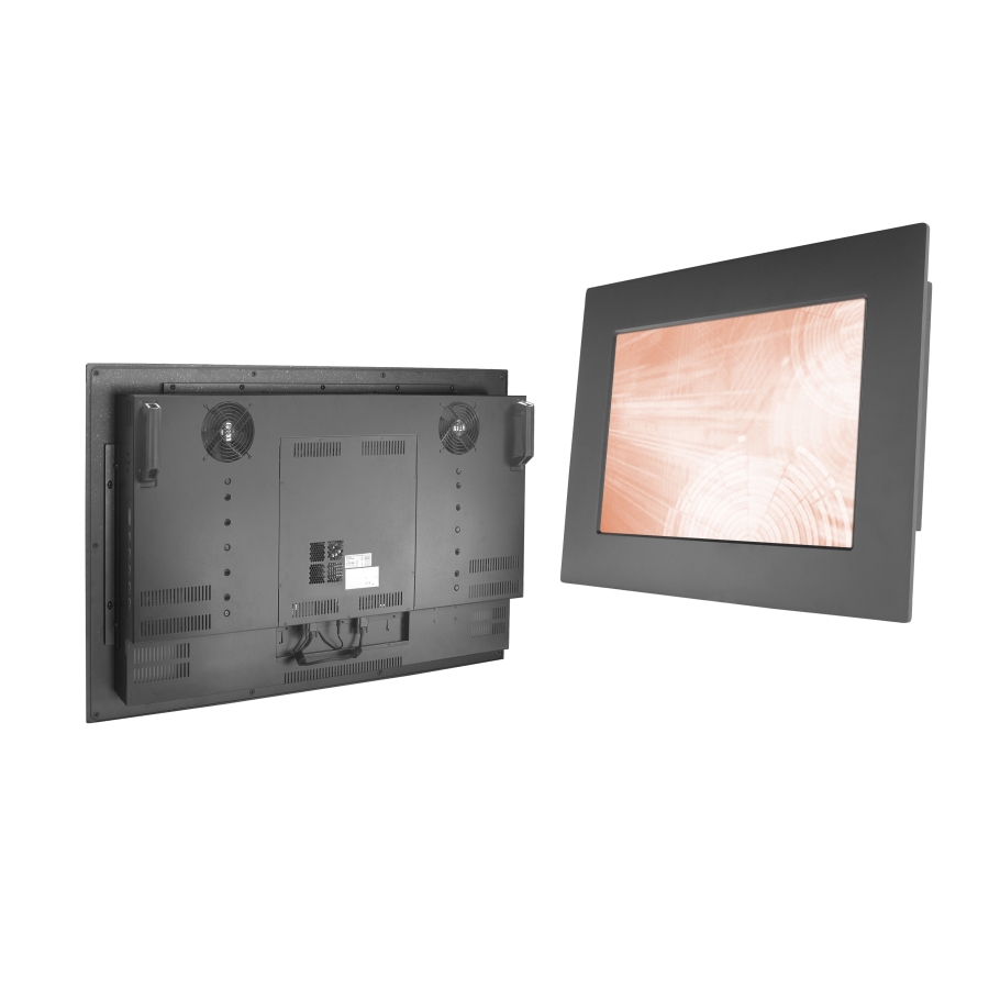IPM4604 46" Widescreen IP65 Panel Mount Industrial LCD Monitor (Front & Rear)