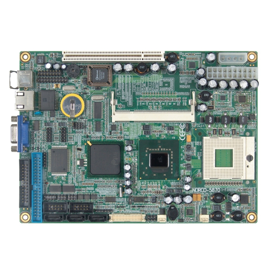 EMB-5870 5.25" EBX Core 2 Duo SBC with PCI (Main View)