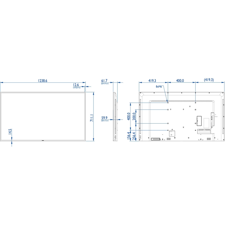 ecran de signalisation 55" Ecran LCD Full HD