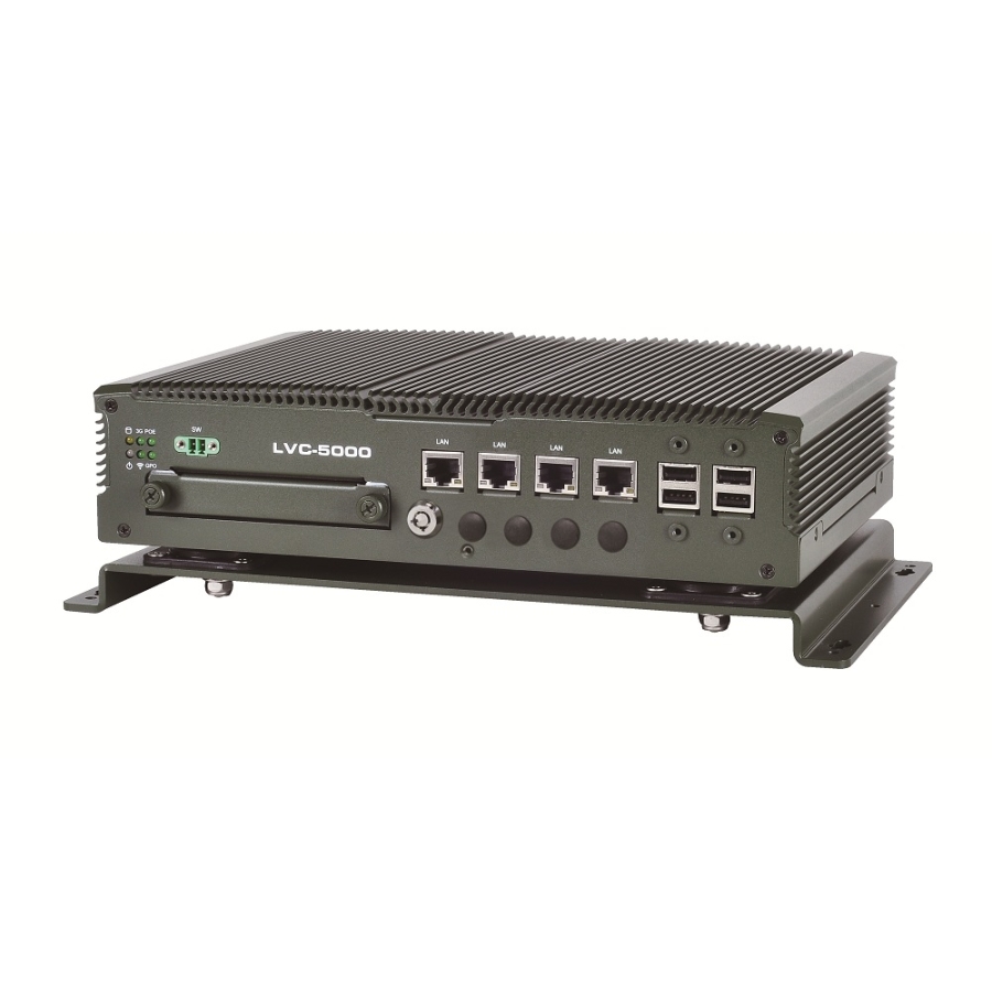 Ordinateur mobile sans ventilateur LVC 5000N4 avec CPU Intel 847E et 4 ports PoE