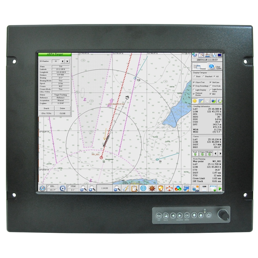 R15T600-MRA1 15" Marine Bridge System Display