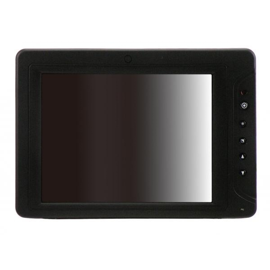 AR-DP080V 8" Vehicle Mount Monitor with VGA & Video Inputs & USB Touchscreen (Front)