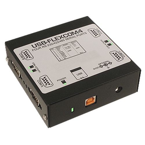 USB-FLEXCOM4 4-Port USB to Serial RS-232/422/485 Adapter 