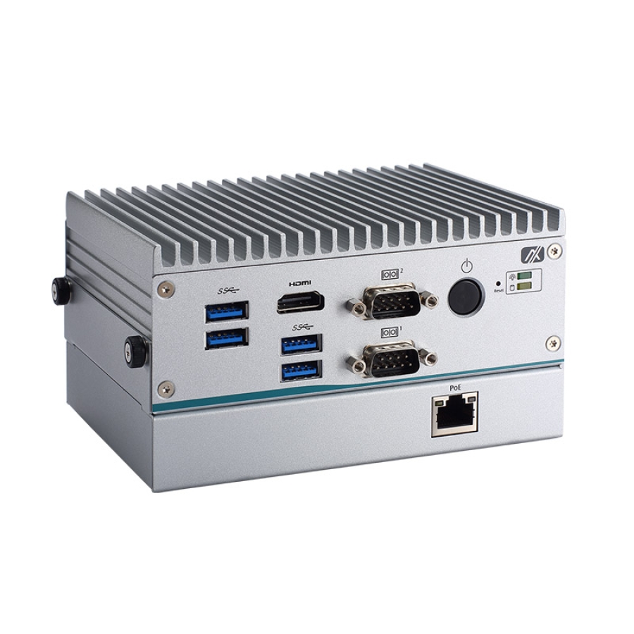 Fanless Embedded PC with PoE and Hot Swappable Storage
