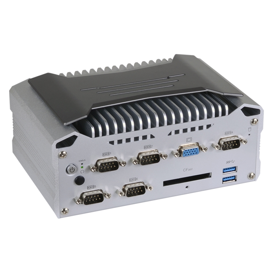 Fanless Compact Embedded Computer w/ Intel Core i7/i5/i3 CPU