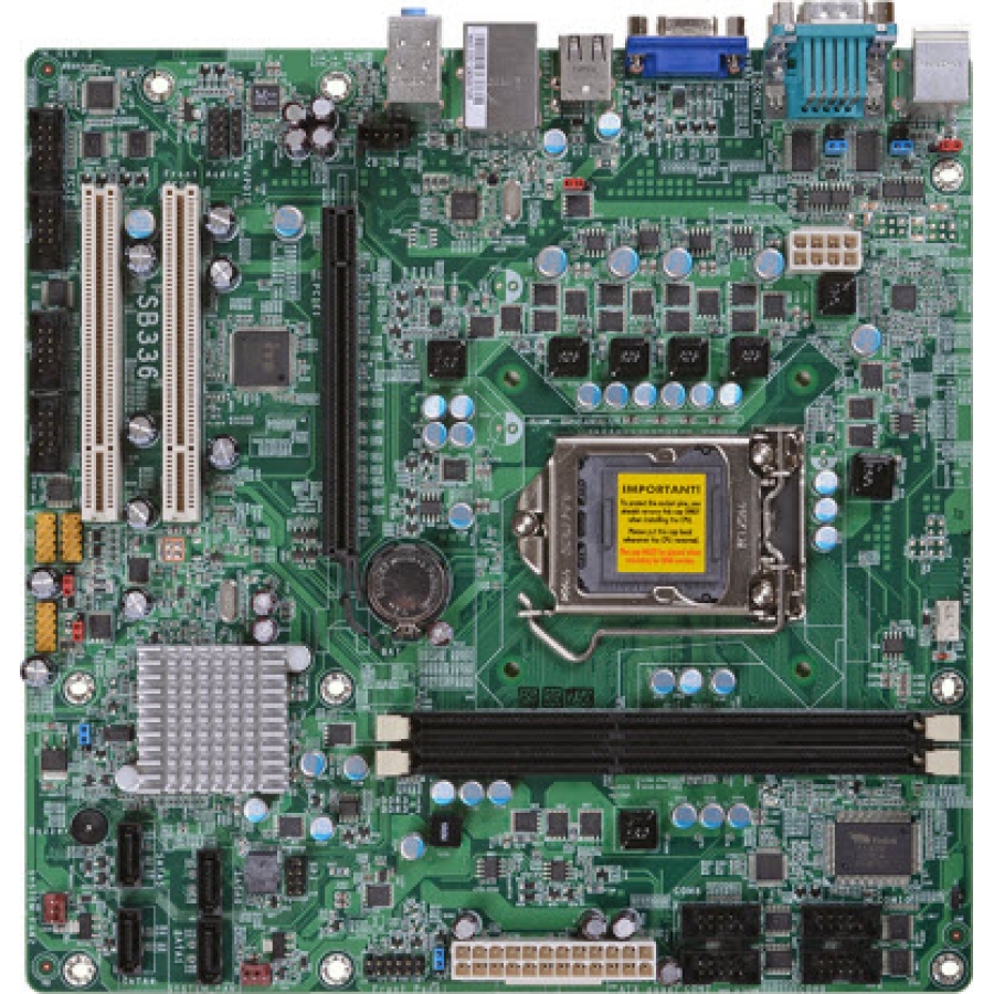 SB336-Ni Low Cost Micro ATX Intel H61 i3/i5/i7 Motherboard with 2 PCI & 1 x PCIe[x16]