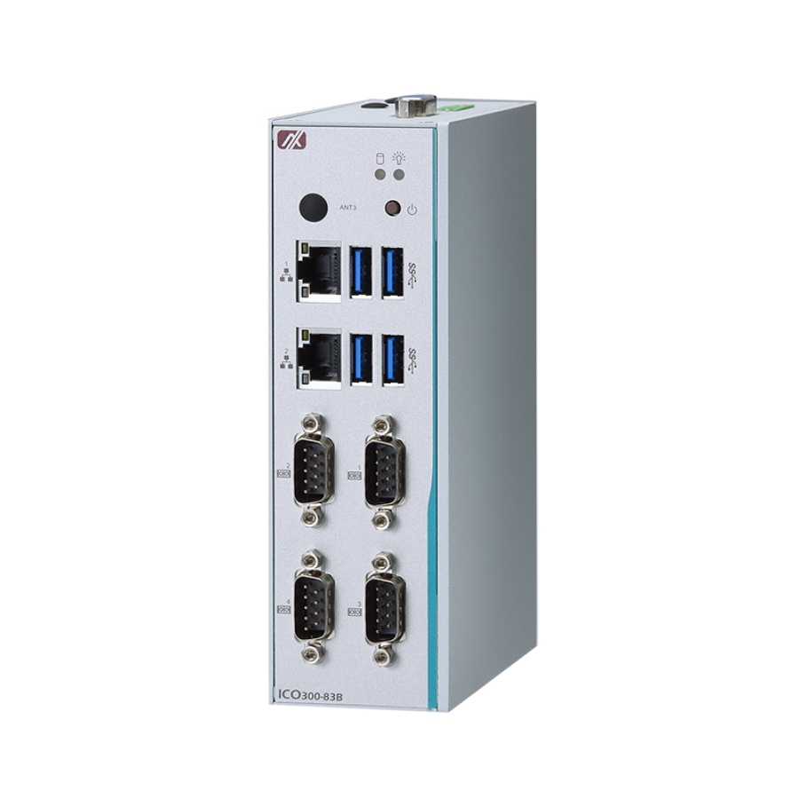 Robust DIN-rail Fanless Embedded System with Intel Atom x5-E3930/E3940 CPU