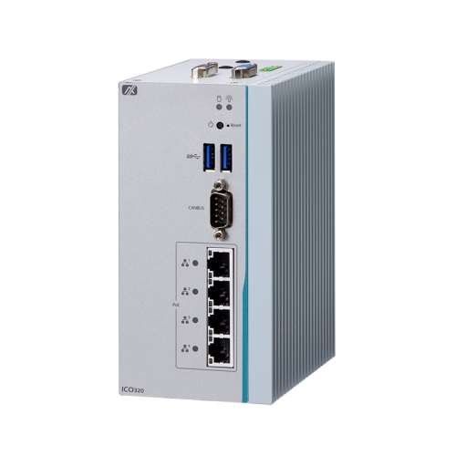 PoE DIN-rail Système embarqué sans ventilateur avec Intel Celeron CPU