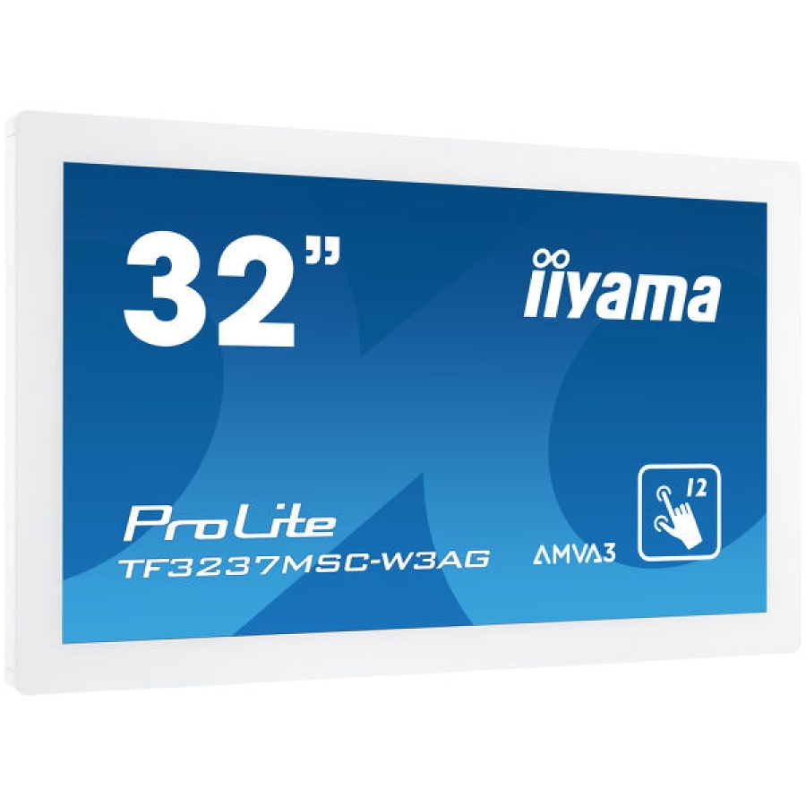 iiyama TF3237MSC-W3AG 32-Zoll-Monitor in Weiß mit randlosem Glasrahmen