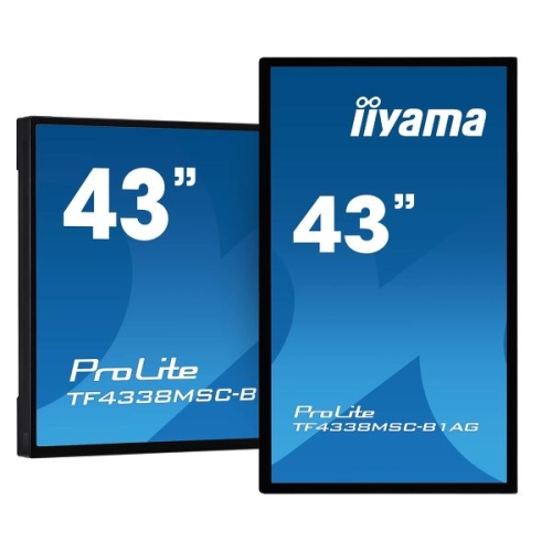 iiyama TF4338MSC-B1AG 43" 12pt Open Frame touch monitor with edge-to-edge glass