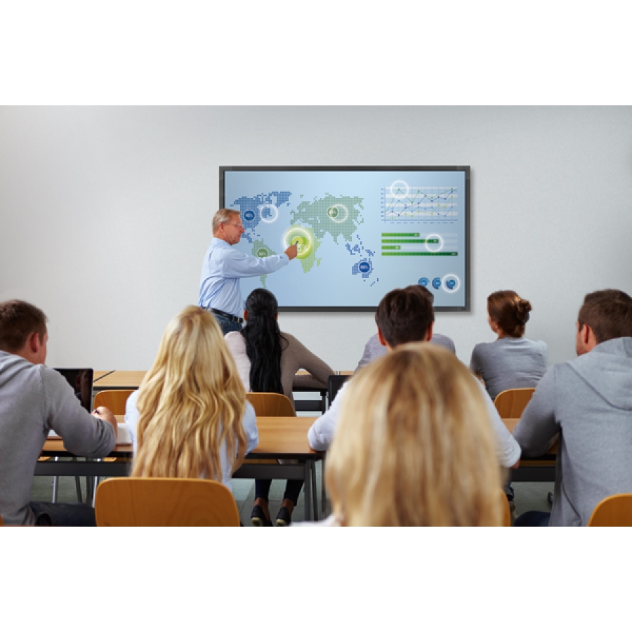 75"-Multi-Touch-Display mit OPS-Schacht und Vierfachansicht