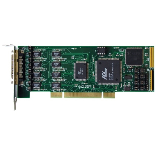 Universelle serielle PCI-Kommunikationskarte mit vier Anschlüssen für RS-232/422/485 (im Low-Profile-Formfaktor)