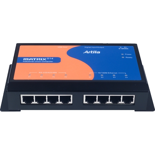 Industrial IoT Gateway with ARM Processor 4 LAN 4 COM and 21 GPIO