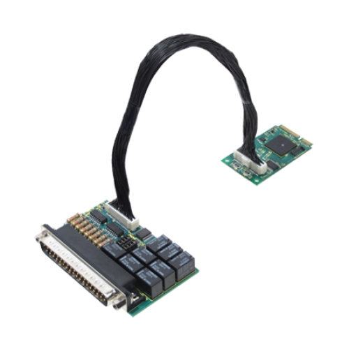 mPCIe 8 Channel Isolated DI and Relay Output with Change-of-State