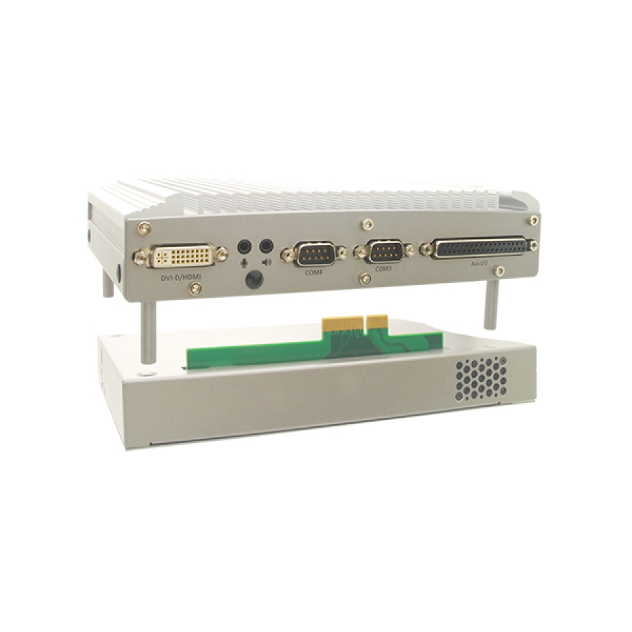 Intel Quad-Core Compact Fanless Embedded System with 1 x PCI/PCIe Slot