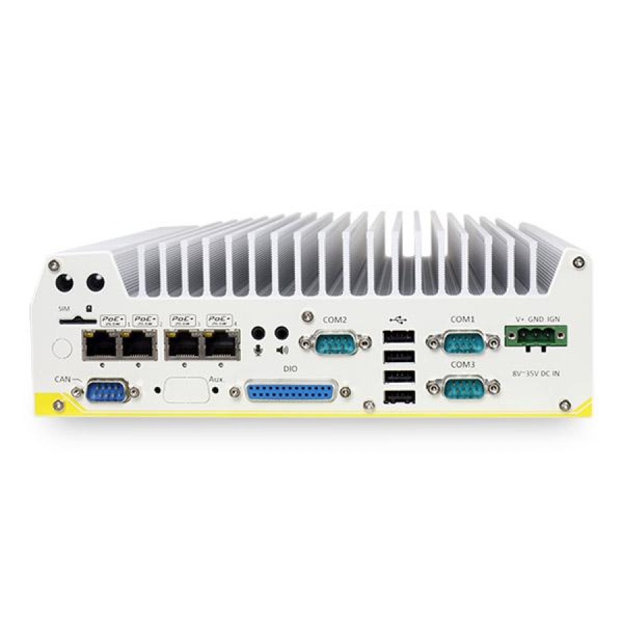 Fanless In-Vehicle Computer w/Intel 6th Gen Skylake 4 x PoE+