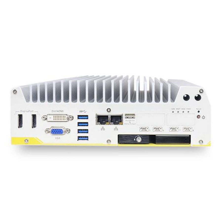 Fanless In-Vehicle Computer w/Intel 6th Gen Skylake 4 x PoE+