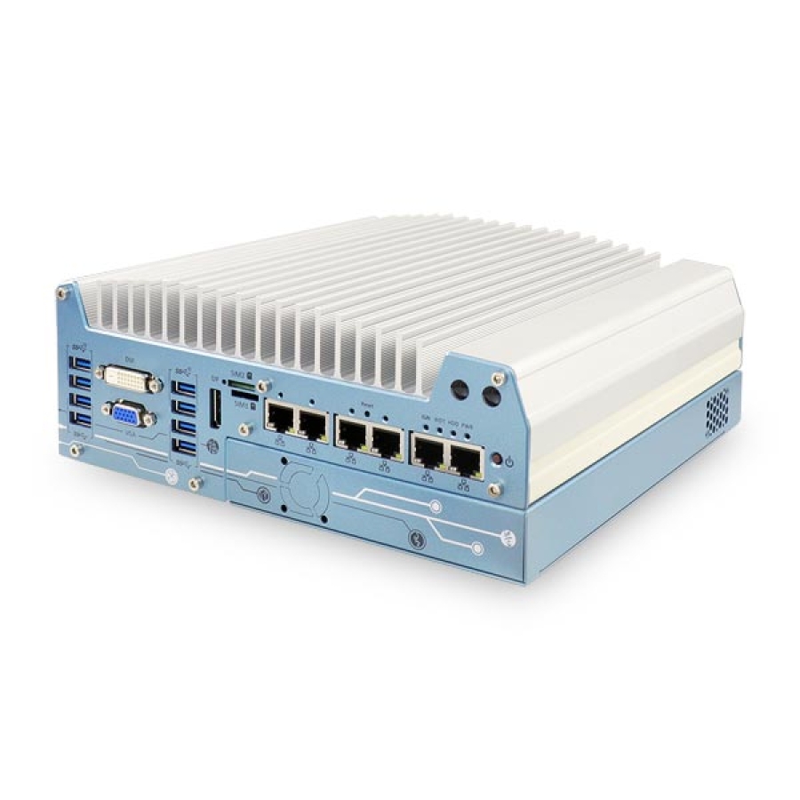 Intel 8th Gen Fanless System with Wide Operating Temp and PCI Expansion