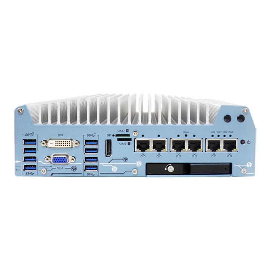 Intel 8th Gen Low Profile Fanless Computer with Wide Operating Temp
