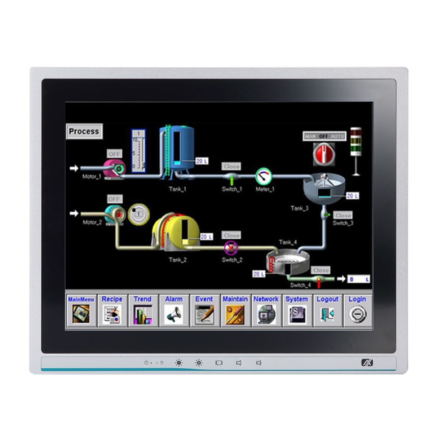 15" Expandable Industrial Panel Computer Intel 7th/6th Gen