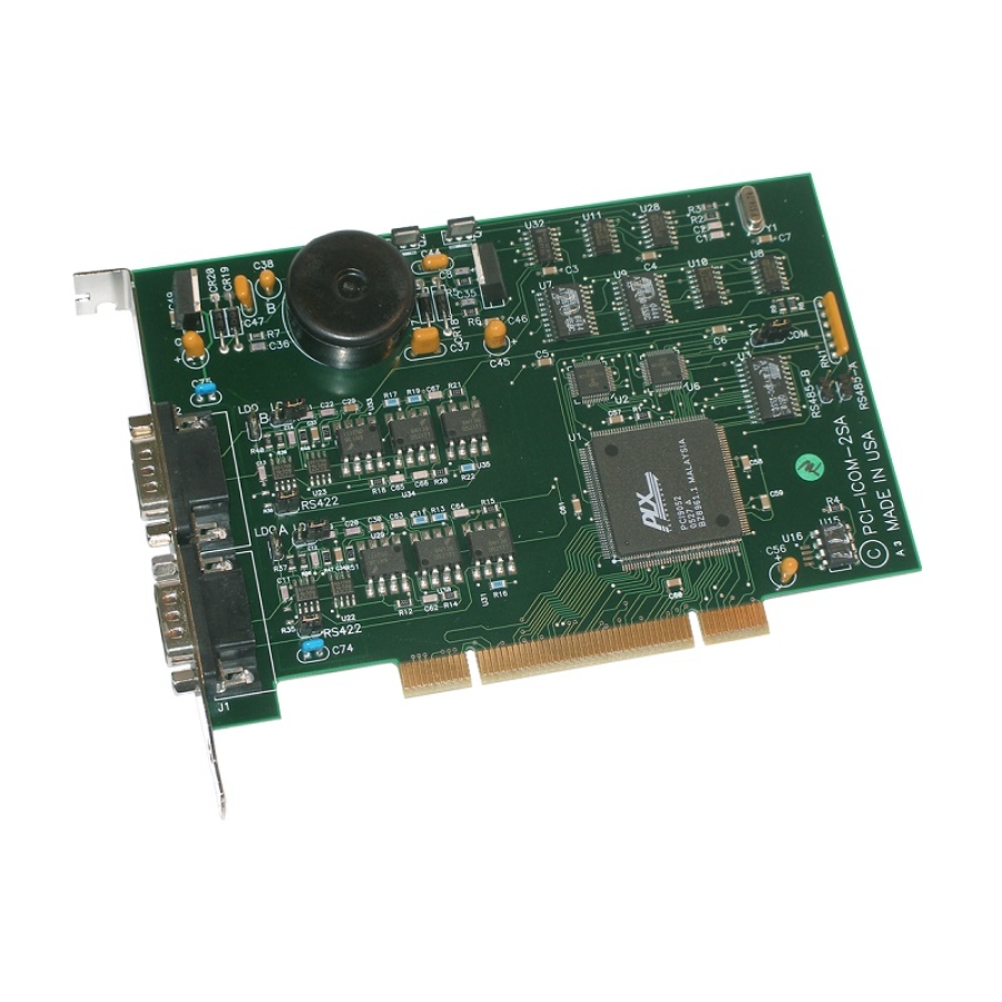 Isolierte 2-Port PCI Express RS-232/422/485 Serielle Kommunikationskarte