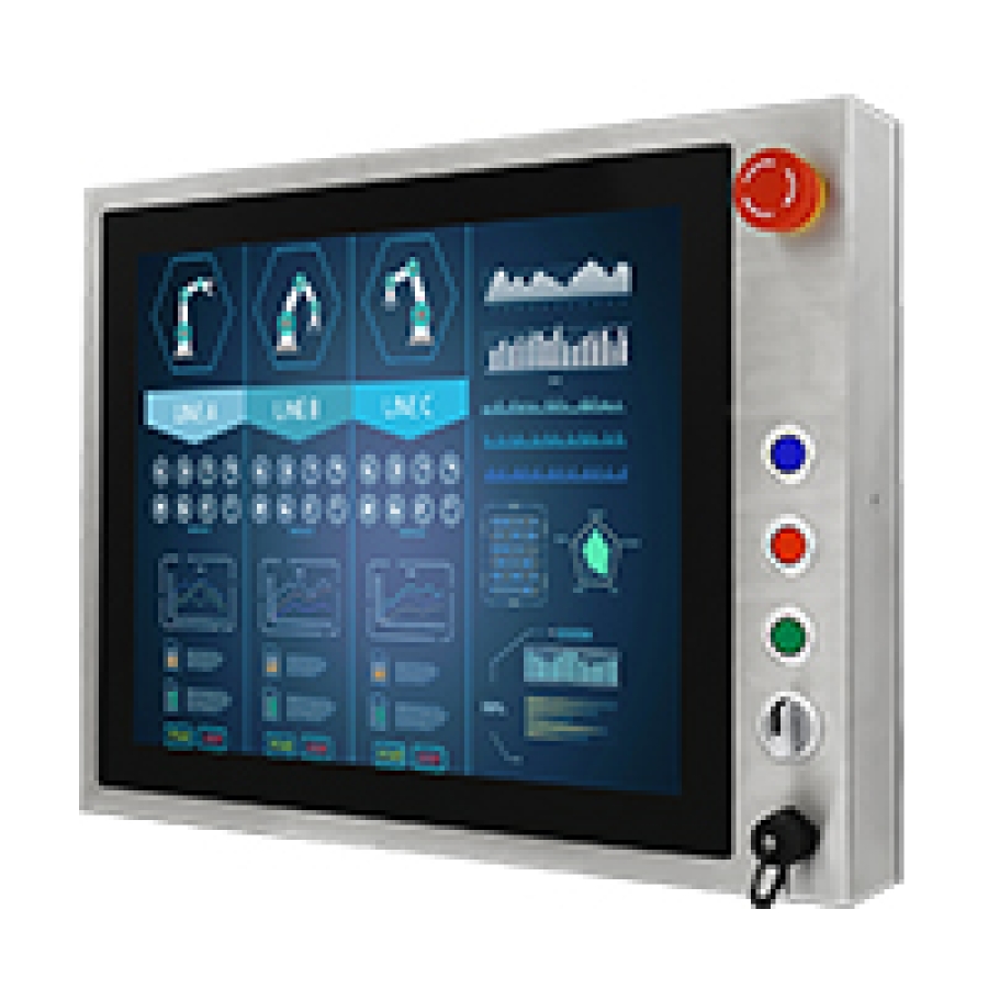 Winmate R19L100-SPM1-B 19" Full IP65, PCAP Touch Stainless Steel Display