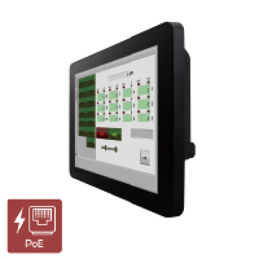 Winmate W10L100-PCH1-PoE Moniteur industriel à écran tactile P-CAP 10,1" avec PoE