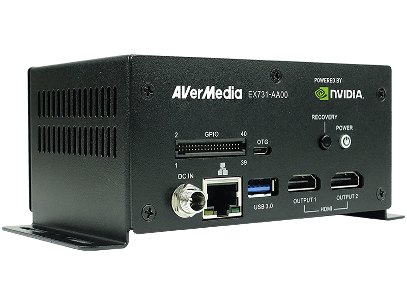 AVerMedia EX731-AA00-2AC0 NVIDIA Jetson TX2 Standard Box PC with Cooling System