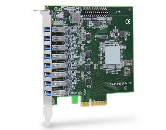 Neousys PCIe-USB381F 8-Port USB 3.1 Gen1 Frame Grabber Expansion Card