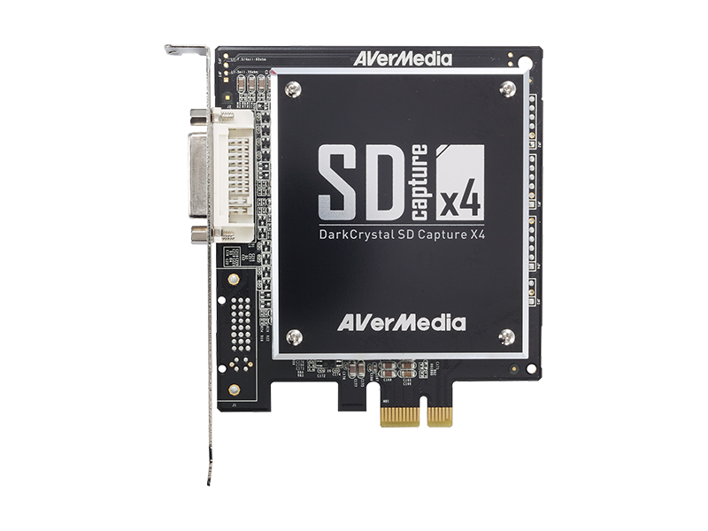 AVerMedia C968 DarkCrystal SD Capture x8/x4 SD 4/8-Channel PCIe Video Card
