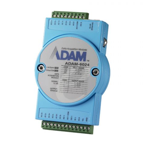 Advantech ADAM-6024 12-ch Isolated Universal Input/Output Modbus TCP Module
